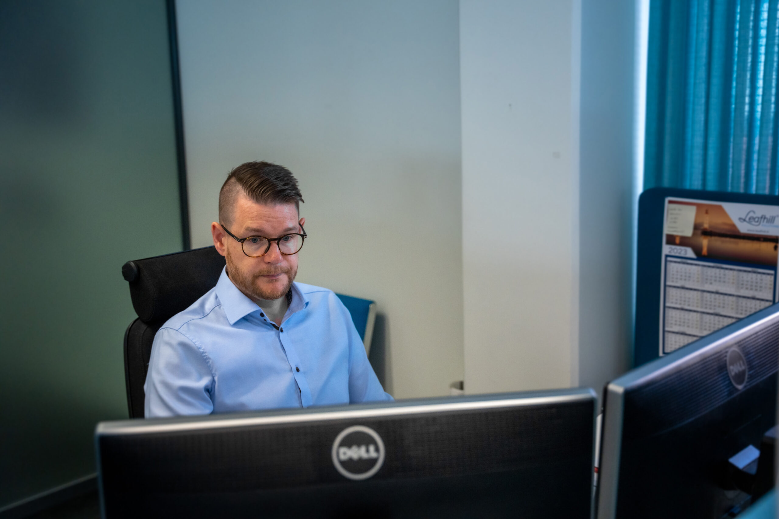 Jouni at his desk