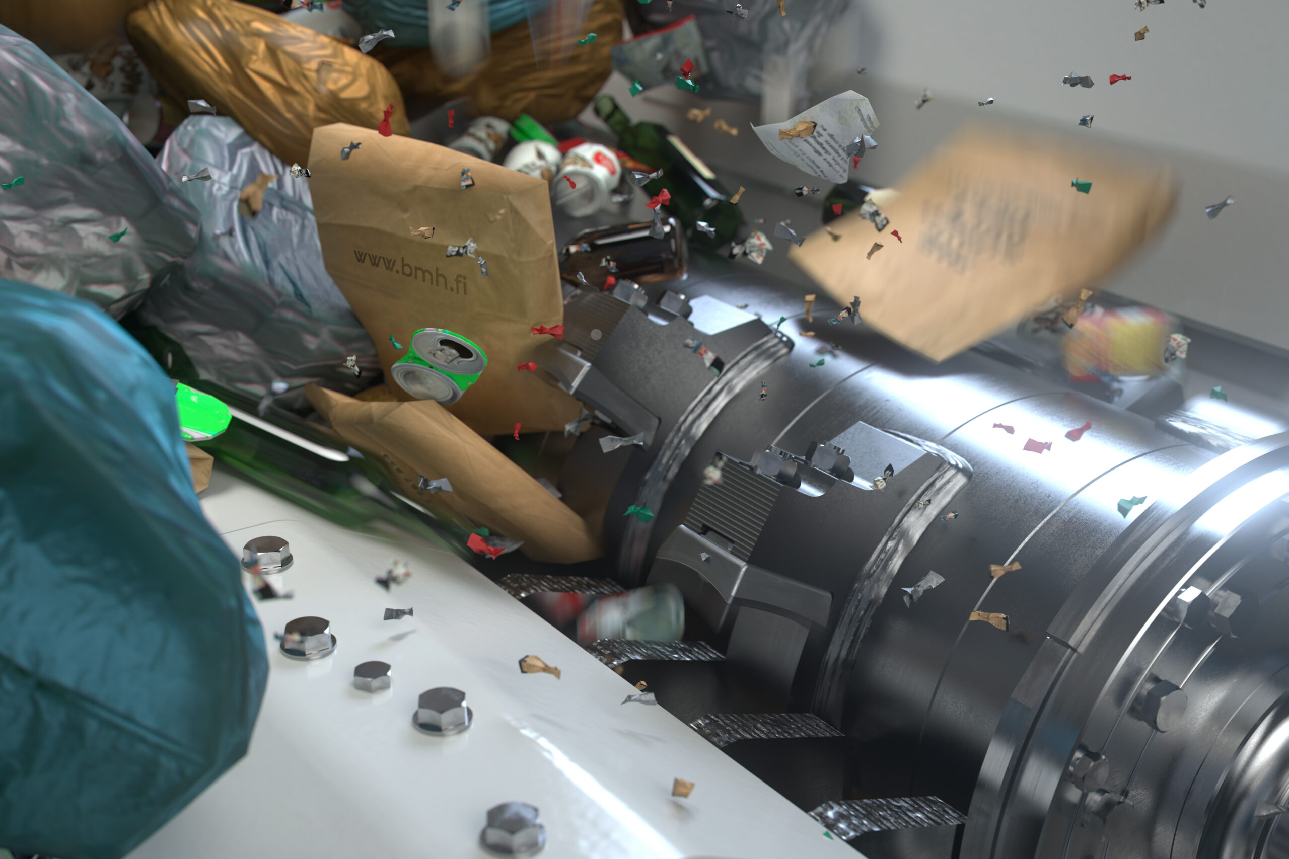 Shredders and Crushers for waste & biomass