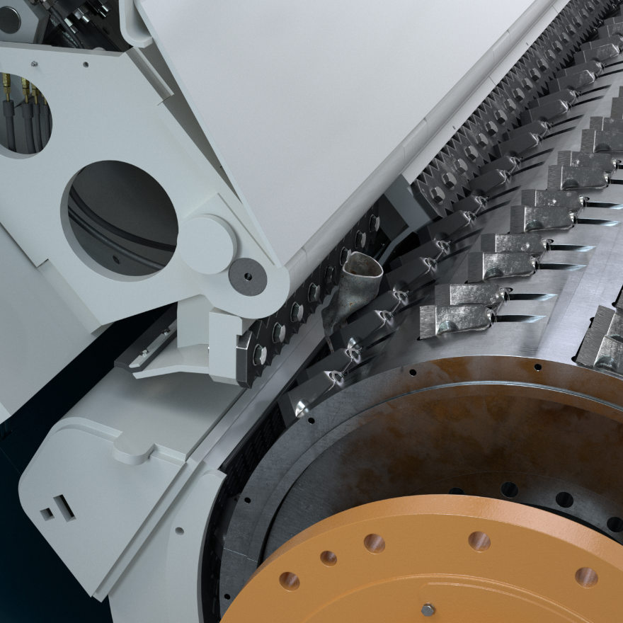 1200A FineShredder Impact protection