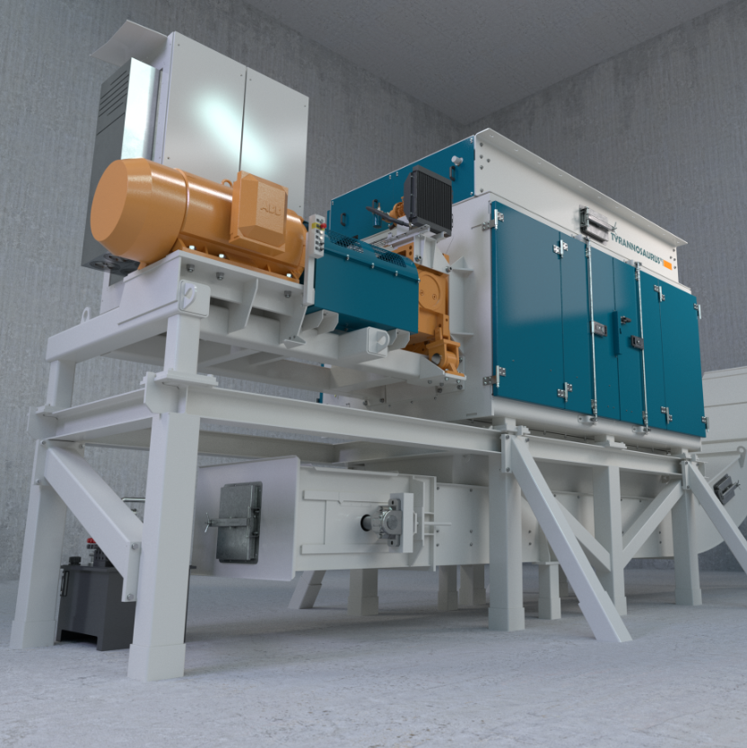 1200A Support frame for 1200A FineShredder