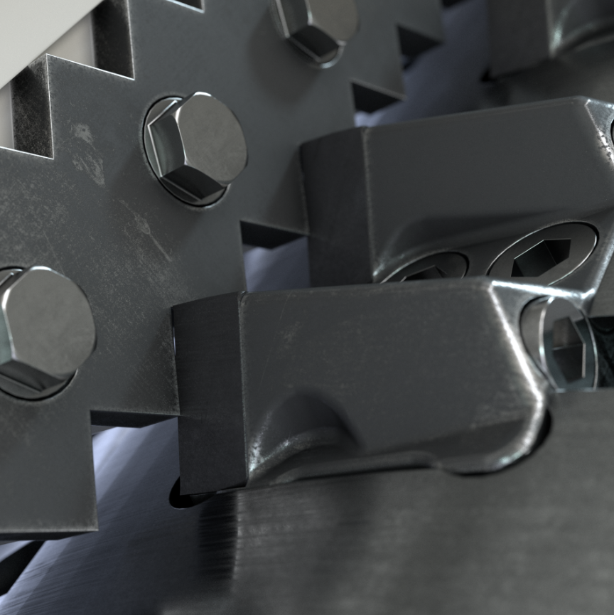 1200A FineShredder Zero Gap technology