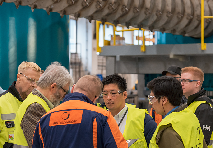Moritani visited BMH HQ for an inspection