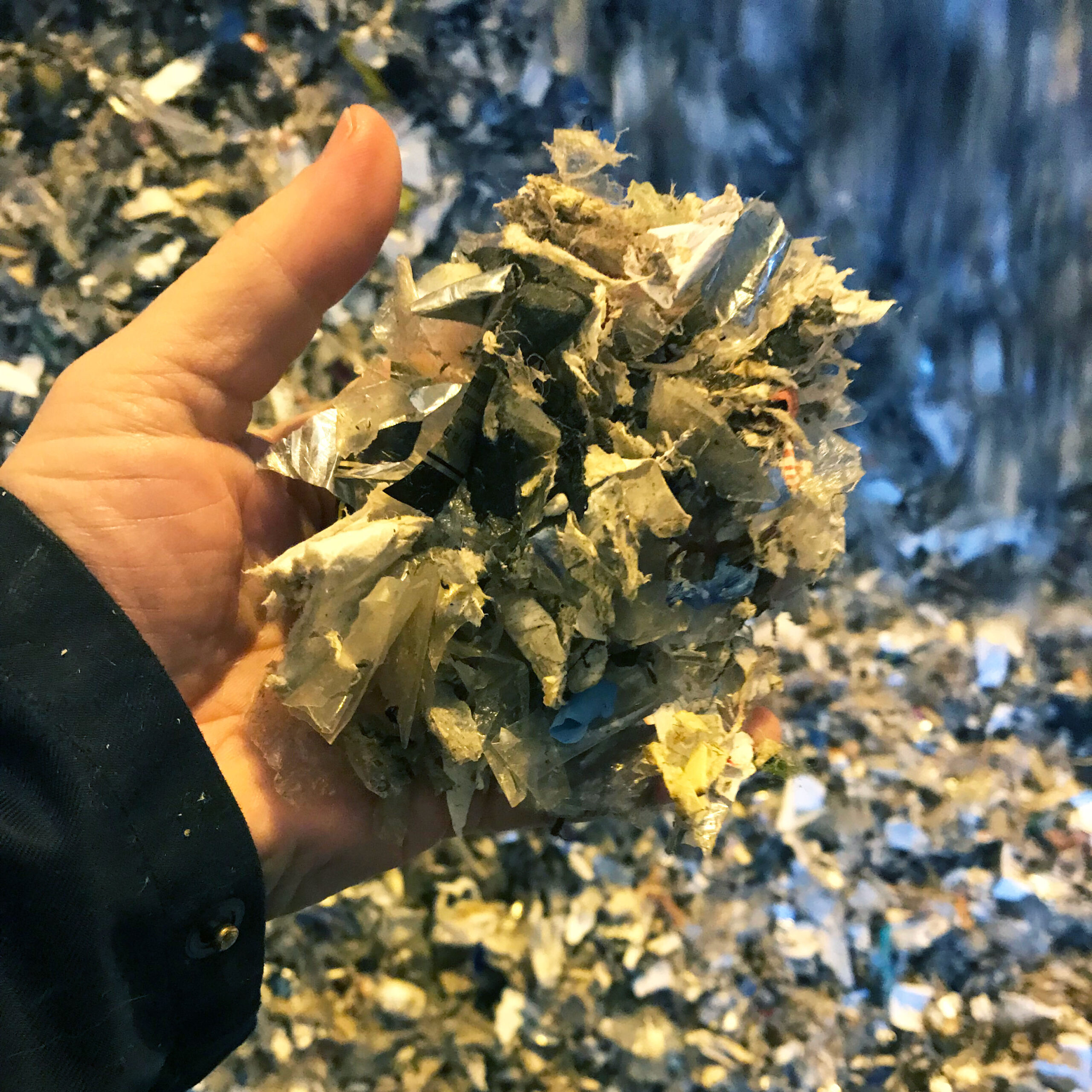 Output material of 1200 Ready SRF/RDF - FineShredder